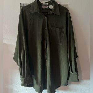 Bill Bass - Vintage 90s Green Collared Shacket
